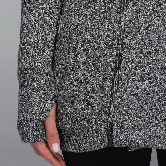 Lululemon Post Practice Ghost Black Cardigan - Picture 4 of 9